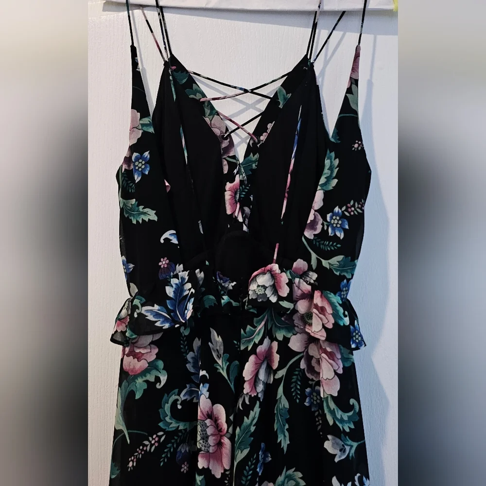 EXPRESS FLORAL lace up Maxi - Picture 5 of 8